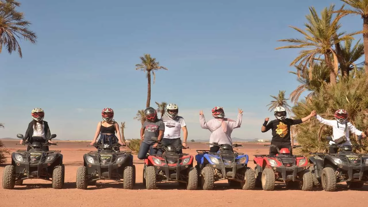 Palmeraie Quad bike tour with Authentic Tea Experience from Marrakech